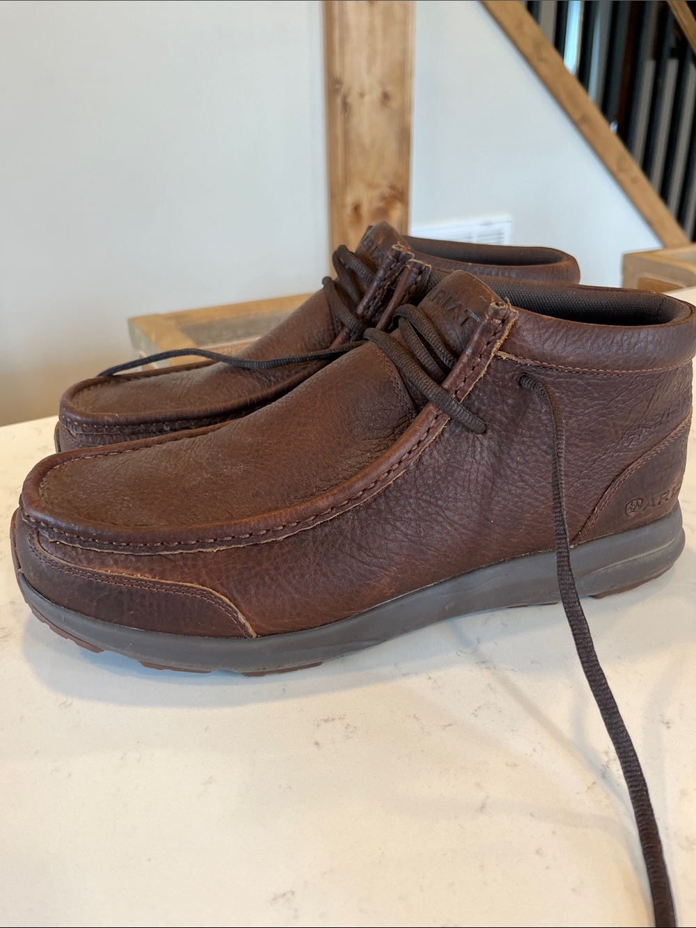 Ariat Dark Brown Leather Chukka Boots